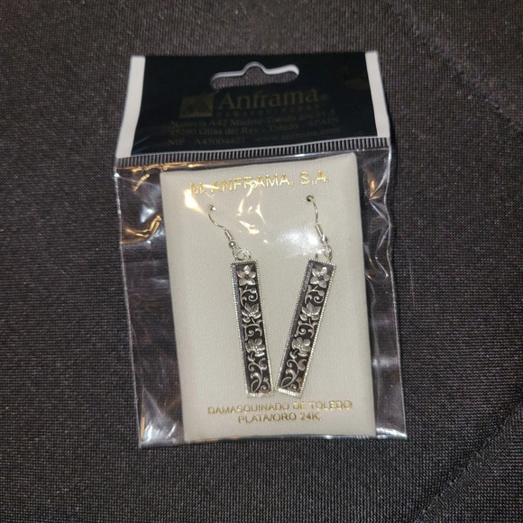 NWT 24K Dangle Italy Earrings - Picture 3 of 7